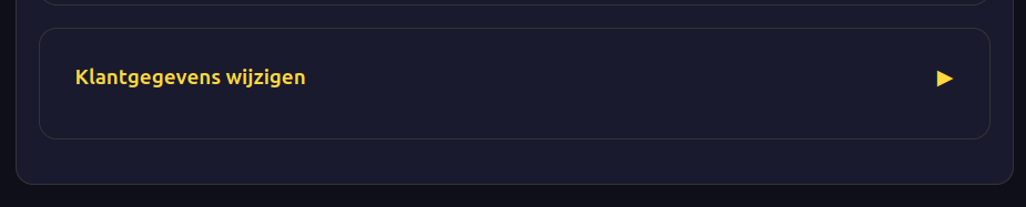 klant wijzigen dicht